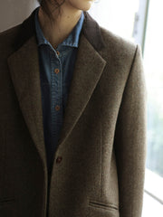オーバーサイズウールブレザー