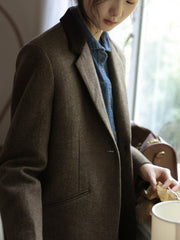 オーバーサイズウールブレザー