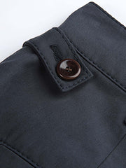 エコフレンドリーなテンセルコットン九分丈パンツ