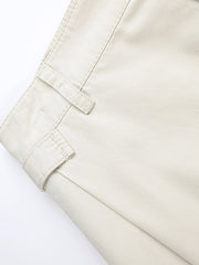 エコフレンドリーなテンセルコットン九分丈パンツ