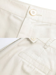 エコフレンドリーなテンセルコットン九分丈パンツ