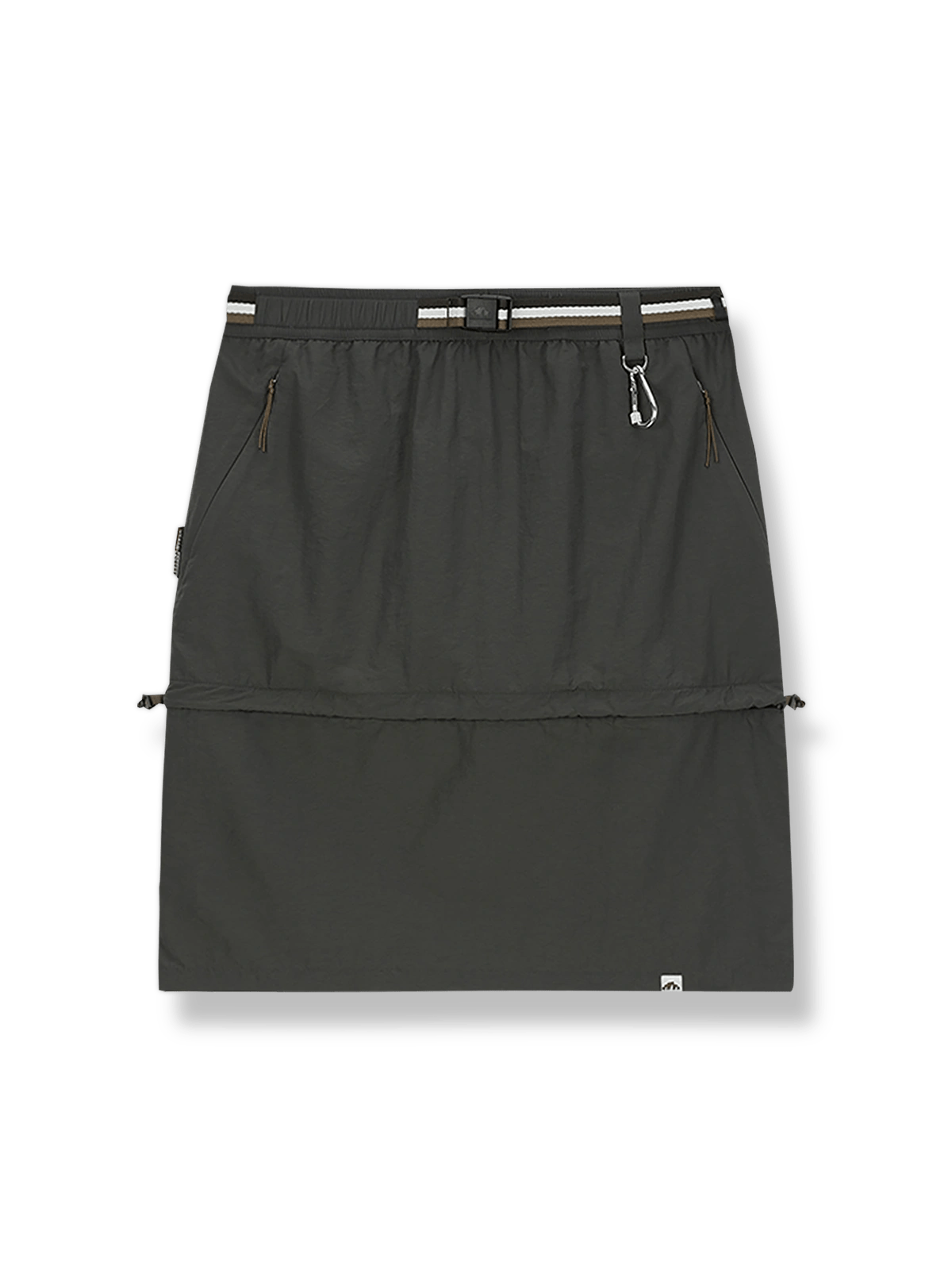 製品画像: ジッパー取り外しアウトドアハイキングスカートの正面図