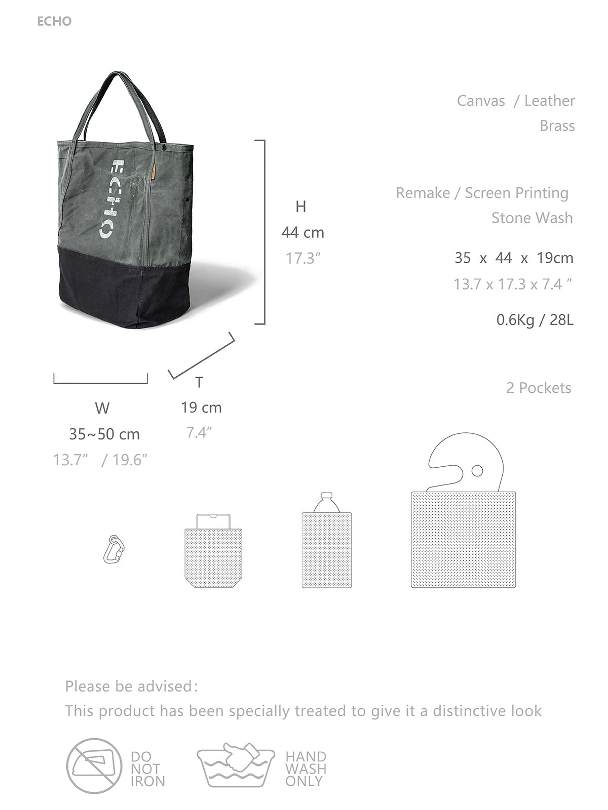 製品画像: ひまわり柄パッチワークヴィンテージキャンバストートバッグの正面画像。キャンバスとレザーを使用した13L容量のトートバッグ。
詳細画像: トートバッグのひまわり柄パッチワークとウォッシュ加工が施されたディテール画像。独特のデザインと素材のコンビネーションが特徴。