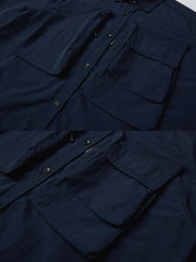 詳細画像: アウトドアチェックワークシャツの細部