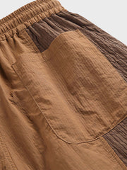 カラーブロック ビーチショーツ