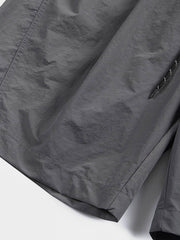 アシンメトリーパッチワーク ナイロン ショートパンツ