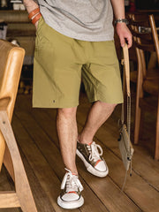 ウォッシュドストレート ドローコードショーツ