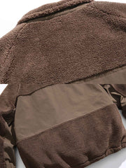 スエード生地 中綿ジャケット