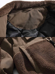 スエード生地 中綿ジャケット