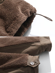 スエード生地 中綿ジャケット