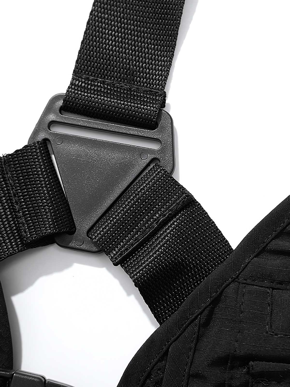 多機能ポケットと調整ストラップのディテール画像