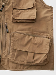 アウトドア 多ポケット ベスト