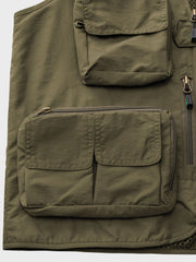 アウトドア 多ポケット ベスト