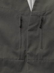 ジップポケット付 ノーカラースーツジャケット