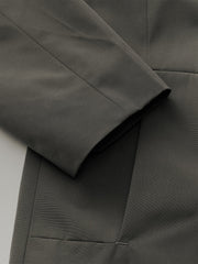 ジップポケット付 ノーカラースーツジャケット