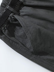 シングルポケット着脱式ベルト付きワークパンツ