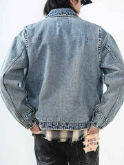 デトロイトスタイル ヘビーウォッシュ デニム ワークジャケット J97 ヴィンテージモデル