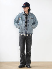 デトロイトスタイル ヘビーウォッシュ デニム ワークジャケット J97 ヴィンテージモデル