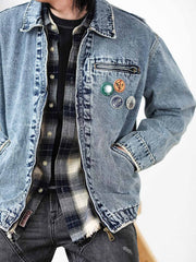 デトロイトスタイル ヘビーウォッシュ デニム ワークジャケット J97 ヴィンテージモデル