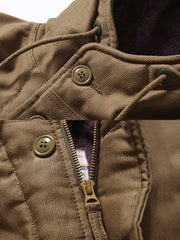 裏ウール混 フード付き N-1ジャケット