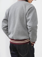 配色切り替え 裏フリースベースボールジャケット