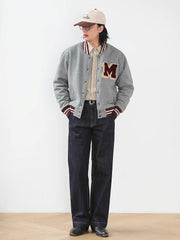 配色切り替え 裏フリースベースボールジャケット