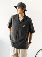 小さな車 刺繍入り 半袖シャツ