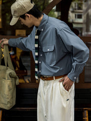 「防油・防水・防汚」高機能 長袖シャツ