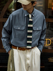 「防油・防水・防汚」高機能 長袖シャツ