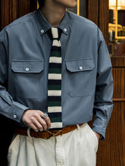 「防油・防水・防汚」高機能 長袖シャツ