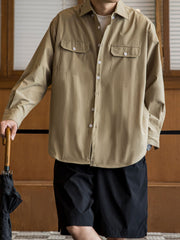 「防油・防水・防汚」高機能 長袖シャツ