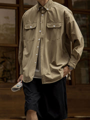 「防油・防水・防汚」高機能 長袖シャツ