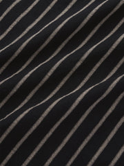 先染め ストライプ コットン キューバシャツ