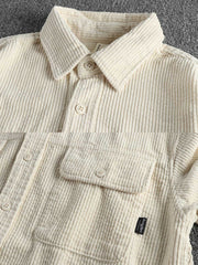 エルボーパッチ付き コーデュロイ シャツジャケット