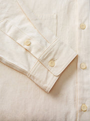 コットン シェルカラー ロン グ スリーブ レトロ シャツ