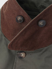 バルマーケン コーデュロイ シングル トレンチコート