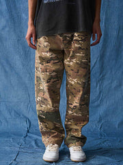 カモフラージュ エイジングコットン カーゴパンツ