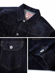 ウォッシュ 赤耳デニムジャケット