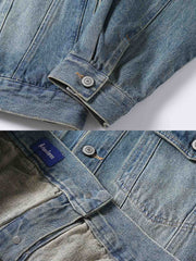 ウォッシュ加工 デニムジャケット