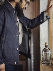 三目鷲 プリントデニムシャツ