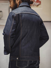 三目鷲 プリントデニムシャツ