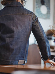 三目鷲 プリントデニムシャツ