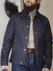 三目鷲 プリントデニムシャツ