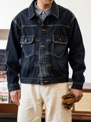 職人手作り ウォッシュデニム ジャケット
