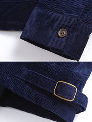 刺繍入り コーデュロイワークジャケット