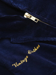 刺繍入り コーデュロイワークジャケット