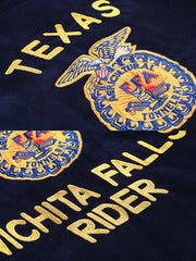 刺繍入り コーデュロイワークジャケット