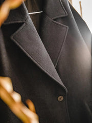 テーラードカラー ウール混 コート