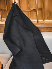 テーラードカラー ウール混 コート