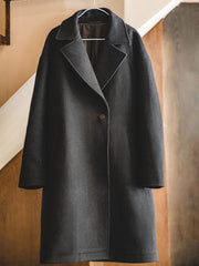 テーラードカラー ウール混 コート